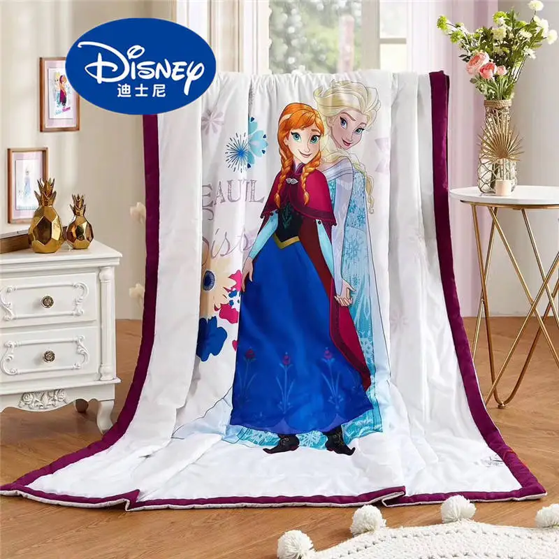 Frozen Disney холодное сердце Эльза и Анна для детей и взрослых летнее одеяло Стёганое одеяло хлопок леди один queen King мультфильм девушка спальня мягкие одеяло подарок - Цвет: Frozen
