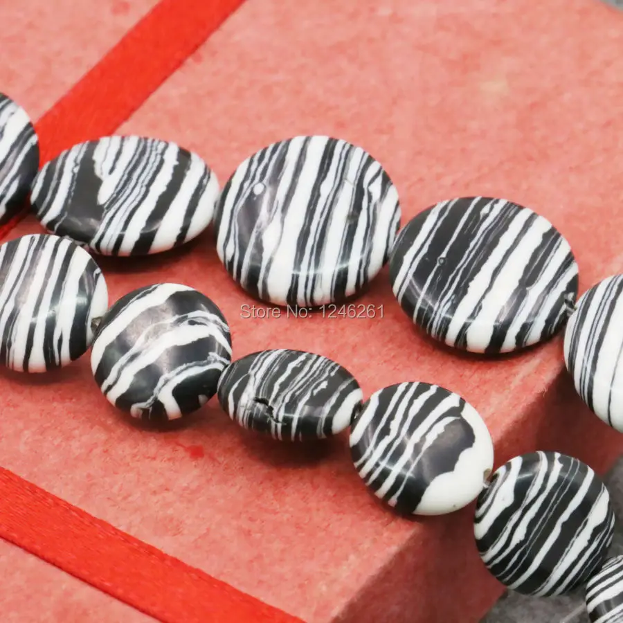 12 мм 16 турецкие ювелирные изделия зебра полоса DIY Свободные Круглые бусины Howlite