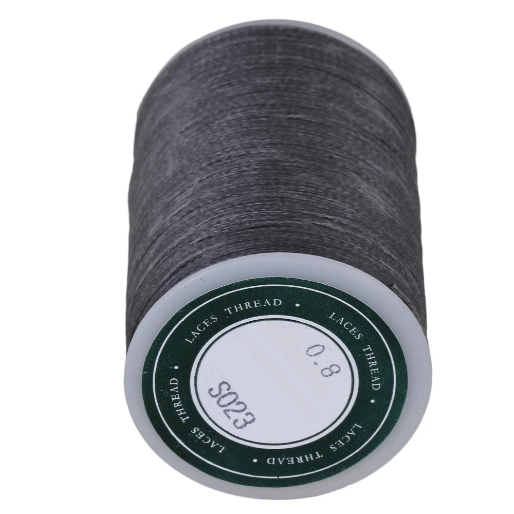 

Серый 3-слойный воском плоским Заводская Полиэстровая сетчатая тесьма с кожаные швейные нитки шнур 78 метров 0,8 мм