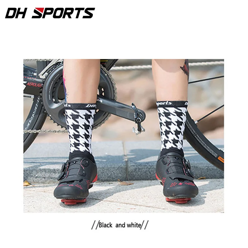DH спортивные носки для велоспорта лучшие профессиональные фанки дышащие впитывающие шоссейные велосипедные спортивные Компрессионные носки распродажа беговые со скидкой