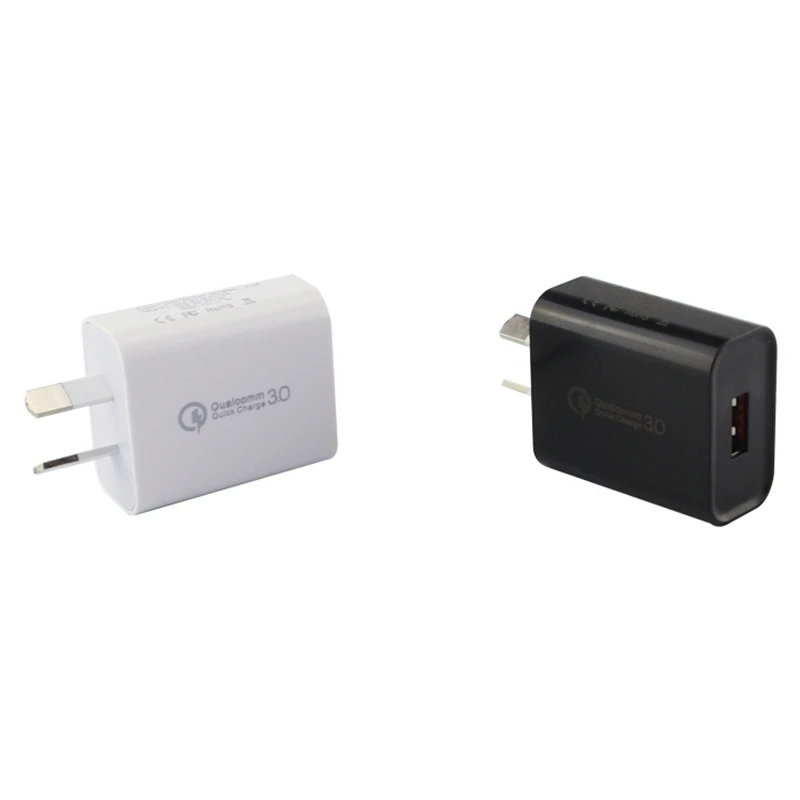 20 шт. AU Plug USB QC30 зарядное устройство SAA Сертификация австралийские правила высокой проходимости QC30 Быстрая зарядка модели из Австралии - Тип штекера: white and black