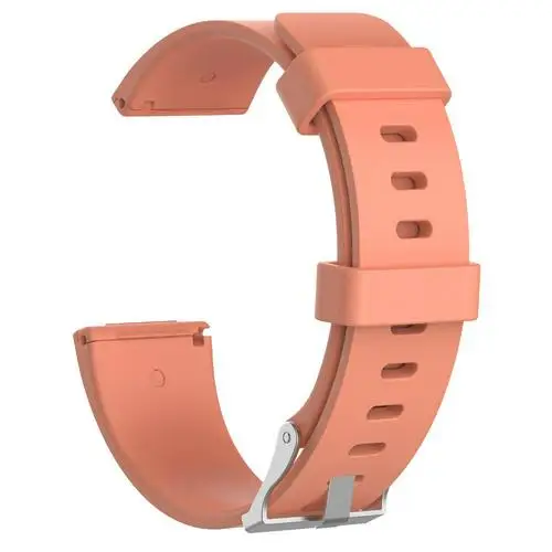 Коричневый Сменный силиконовый ремешок для полотна браслет ремень для Fitbit Versa lite/Versa фитнес-трекер Смарт-часы ремешок - Цвет: Коричневый