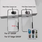 Прозрачная стеклянная крышка корпуса для Samsung Galaxy S7 SM-G930F,S7 Edge G935 SM-G935F задняя крышка батарейного отсека с клейкой поверхностью