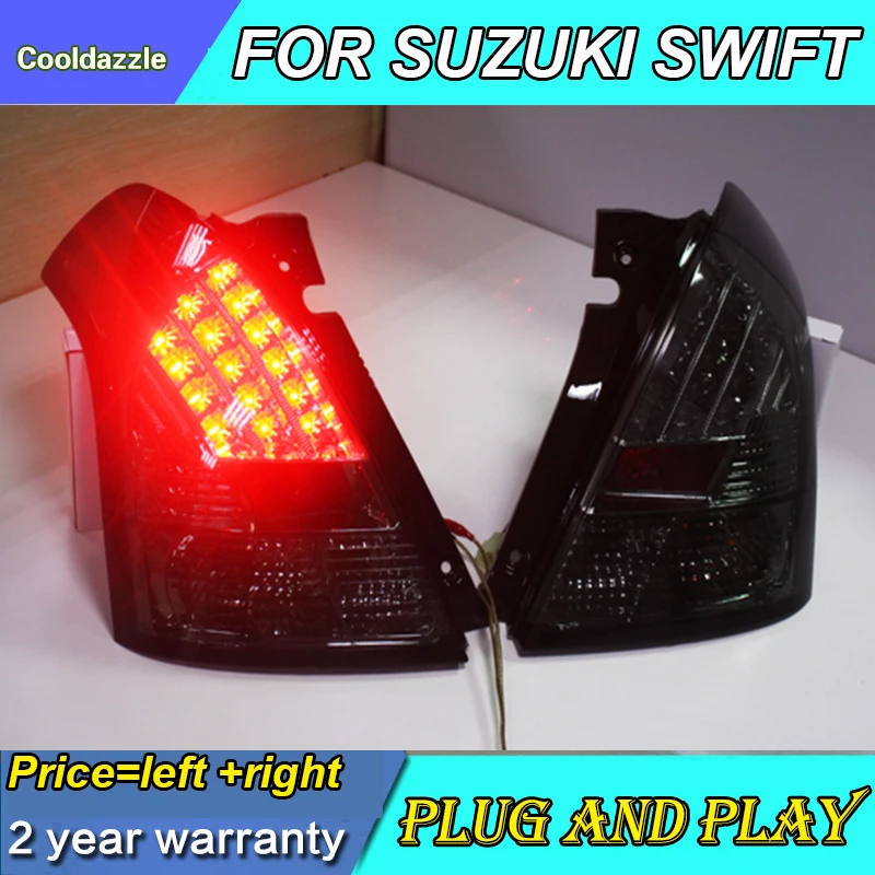 Для SUZUKI Swift светодиодный задний фонарь 2006 2007 2008 2009 2010 год задний фонарь с Парковка лампы поворота поворотные сигналы, реверс