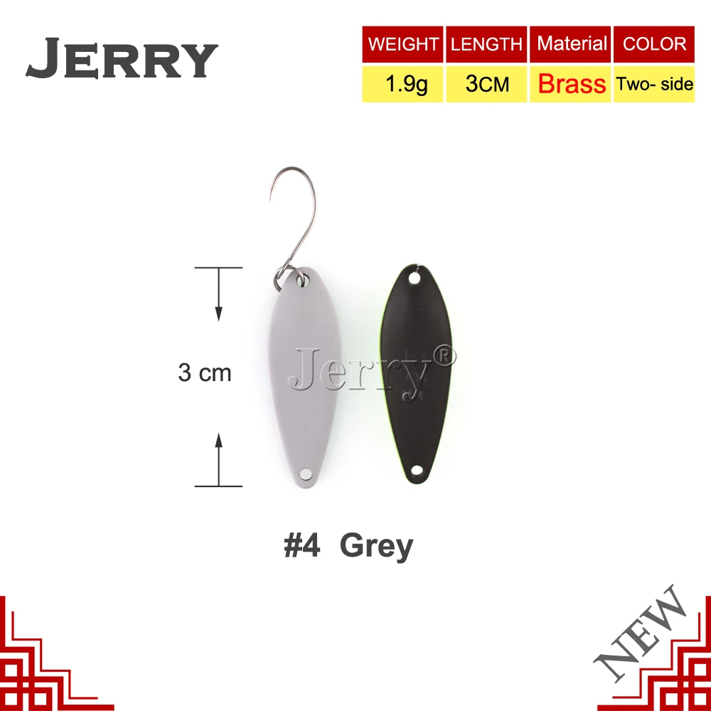 Jerry 1 шт. литье форели ложка приманки узкий Спиннер наживка поток &amp Область озеро