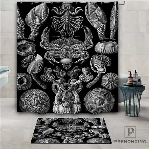 На заказ Haeckel Acephala (1) водонепроницаемый занавеска для душа коврик дома ванной