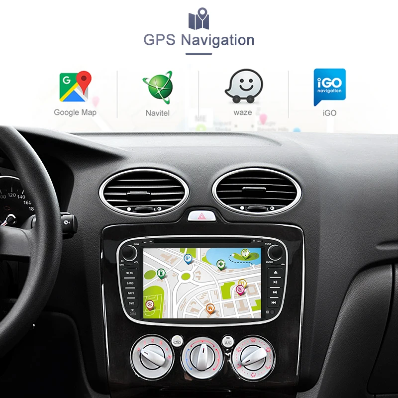 Junsun Android 8 1 автомобильный мультимедийный плеер gps 2 Din DVD для Ford Focus 2/Kuga 2/S-MAX/Mondeo