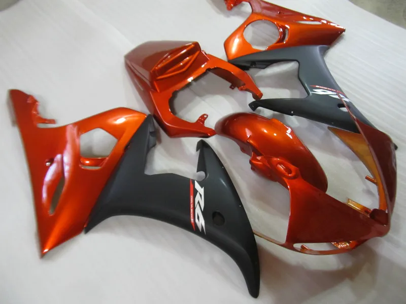 Мотоцикл обтекатель комплект для YAMAHA YZFR6 03 04 YZF R6 YZF600 2003 2004 yzfr6 ABS оранжевый матовый