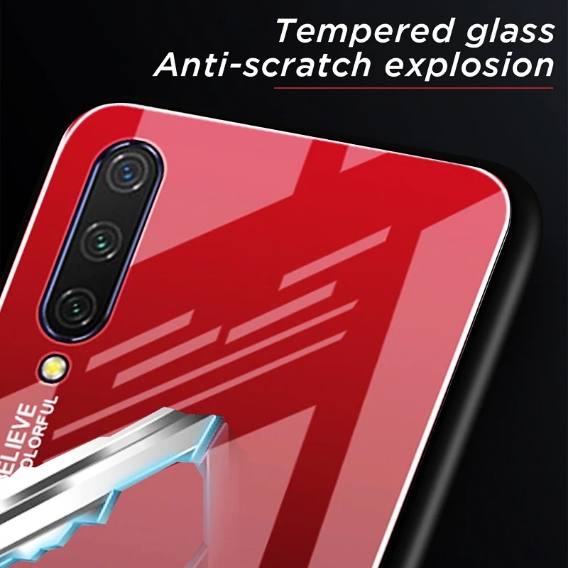Tempered Glass Case for Xiaomi Mi 9 SE CC9 6 A2 8 Lite A1 Pocophone F1 Cover For Redmi 7A 6A K20 5 Plus Note 7 Pro |
