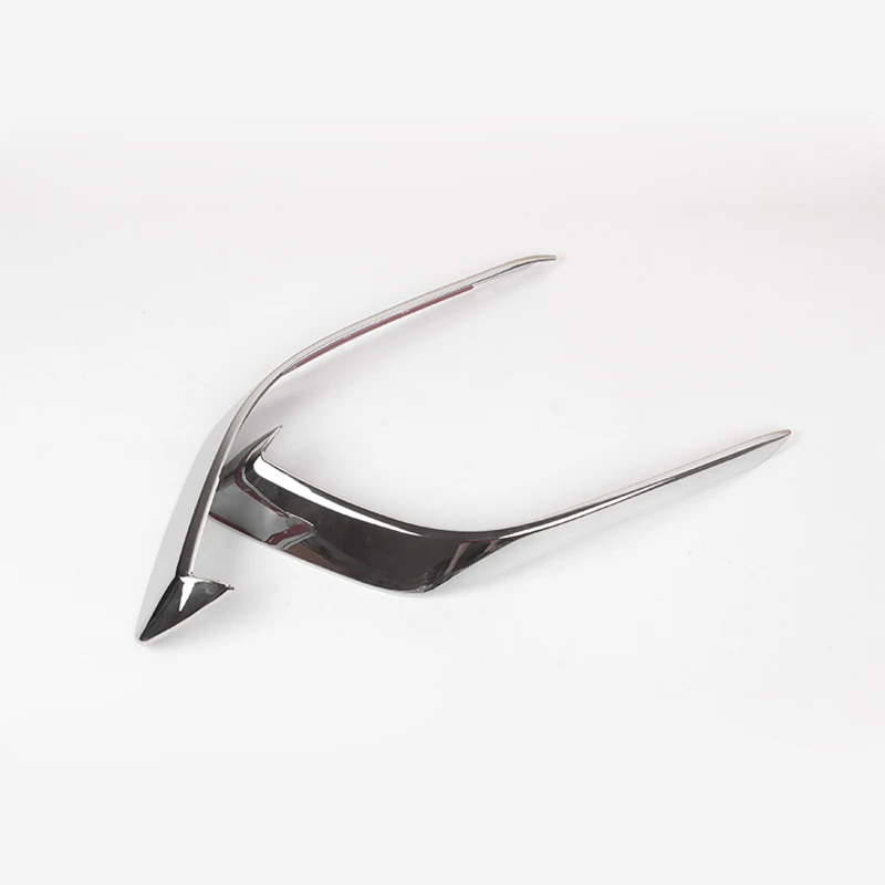 

For Mazda 3 BM Axela 2014 2015 2016 Chrome Front Fog Light Lamp Cover Trim Foglight Garnish Strip Bumper Eyebrow Eyelid Molding