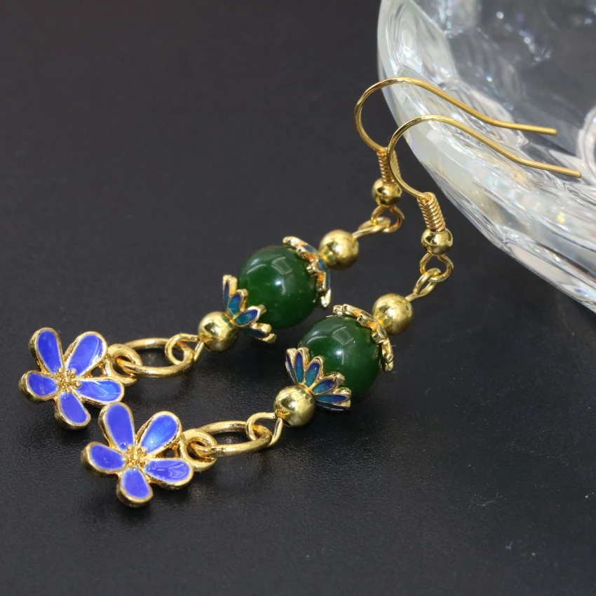 Оптовая цена модных подвесок в стиле Богемия золотистого цвета длинные серьги-каффы для женщин высокого качества украшения B2628.