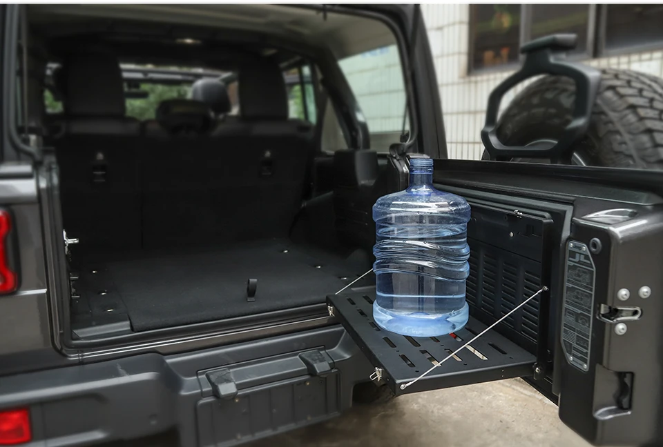 BAWA многофункциональный стол багажника для Jeep Wrangler JL задняя дверная стойка кронштейн для хранения задняя рамка задняя складная рама