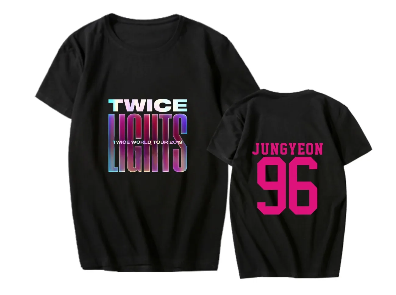Kpop twice World Tour 2019 концертная подсветка футболка с круглым вырезом kpop SANA в Корейском