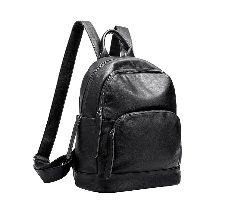 

Genuine Leather Backpack Female Designer School Backpack Luxury Bagpack Sac A Dos Travel Shoulder Bag for Women 2018 Girls C580