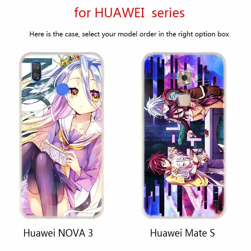 Мягкие силиконовые чехлы Аниме dakimakura no game life для Huawei Mate 10 Lite 20 Pro 20X S Y5 2017 Y9 2018 2019 NOVA 3