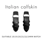 181920212224 мм итальянская воловьей кожи ремешок для часов Универсальный настоящий кожаный ремешок подходит для Омега роль аксессуары для наручных часов
