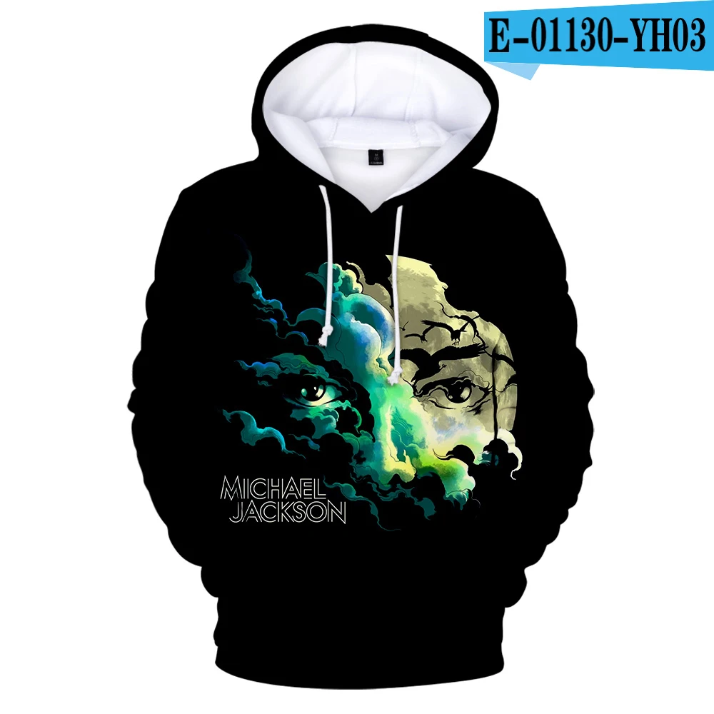 3D Michael Jackson Hooded Sweatshirt Male pullover Keep warm Hoody Singer Michael Jackson Hip Hop Harajuku Men Streetwear - Цвет: 3D