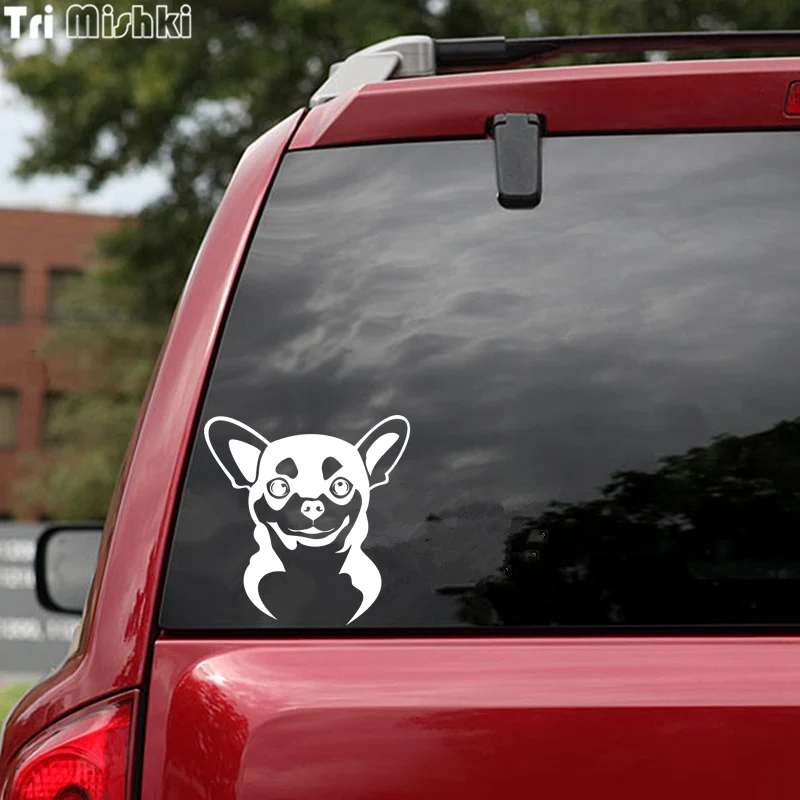 Tri Mishki LBH119 15*15.3cm DOG Chihuahua car sticker Vinyl Decals Motorcycle Accessories reflective | Автомобили и мотоциклы