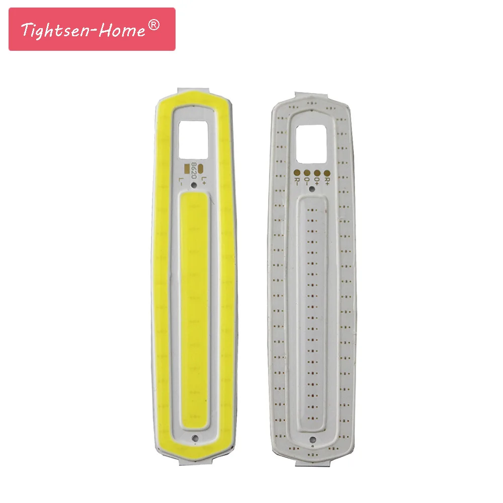 LED COB 87*20 мм 2 Вт 3 Холодный белый красный желтый светодиодные бар лампы полосы
