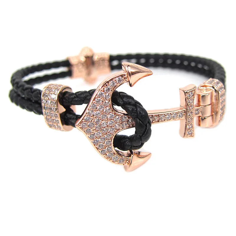 Новинка модные ювелирные изделия Tom hope из полиуретана кожаный браслет с