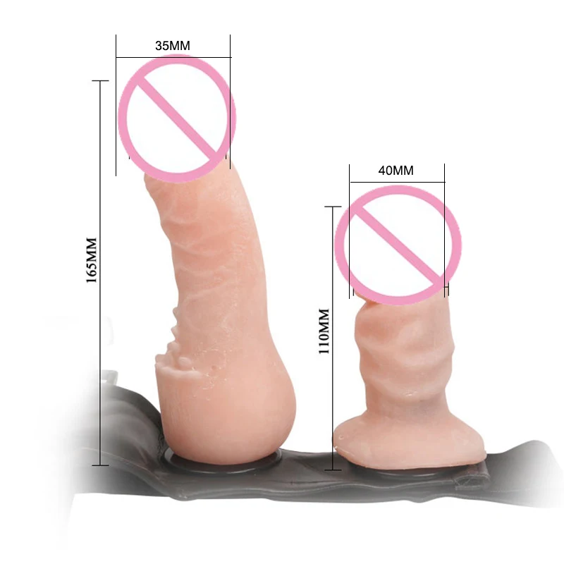 Взрослая Игрушка Секса CE Mark Краткое Страпон TPR Материал Двухместный Донг секс
