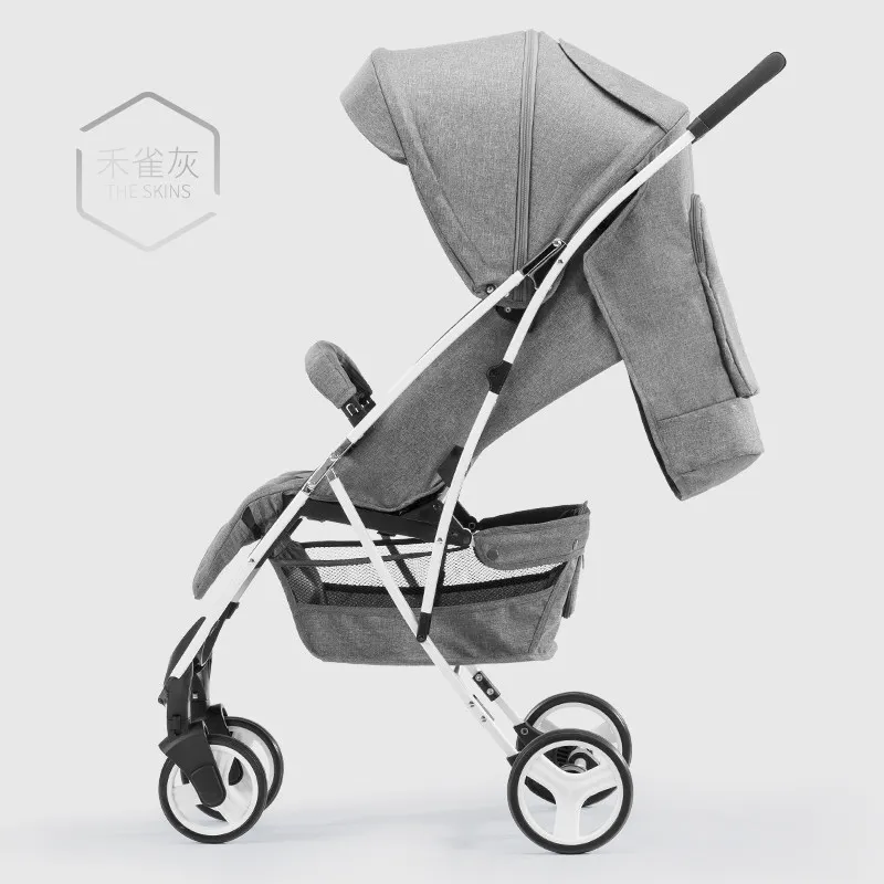 Babyfond детская коляска легкая Высокая Пейзаж детская коляска может сидеть и лежать коляска одна рука сложить ребенка зонтик автомобили