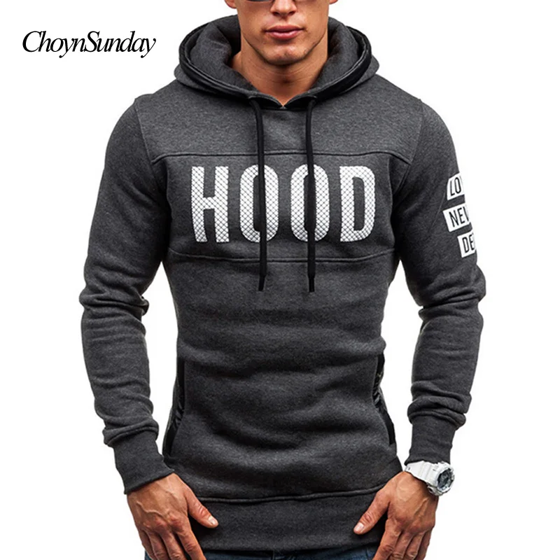 Homens Impresso Com Capuz Casaco Топы Inverno Slim Quente de Moletom верхняя одежда топы толстовки