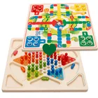 Развивающие детские деревянные игрушки, детские шашки, Летающие шахматы, детская деревянная головоломка, игрушка