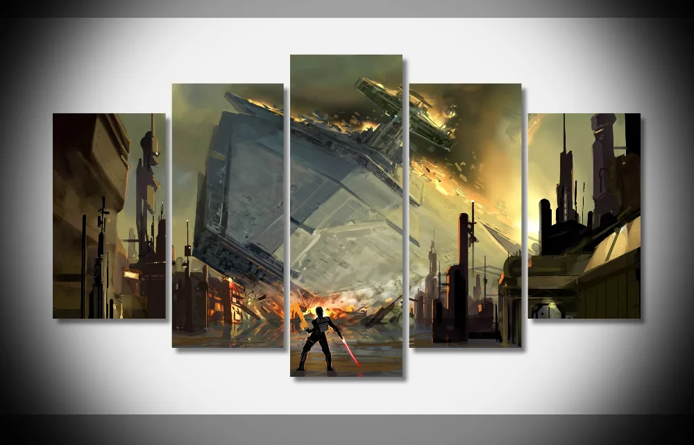 6536 Звездные войны The Force Unleashed Плакат оформлена галерея wrap art печати домашнего