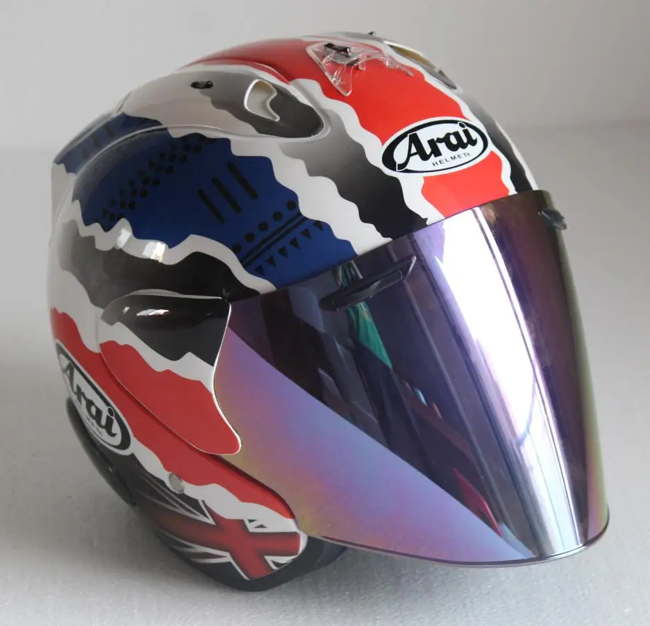 Лидер продаж ARAI 3/4 шлем мотоциклетный половина шлем открытым уход за кожей лица шлем-каска Мотокросс Размеры: S M L XL XXL, Capacete - Цвет: Design 19