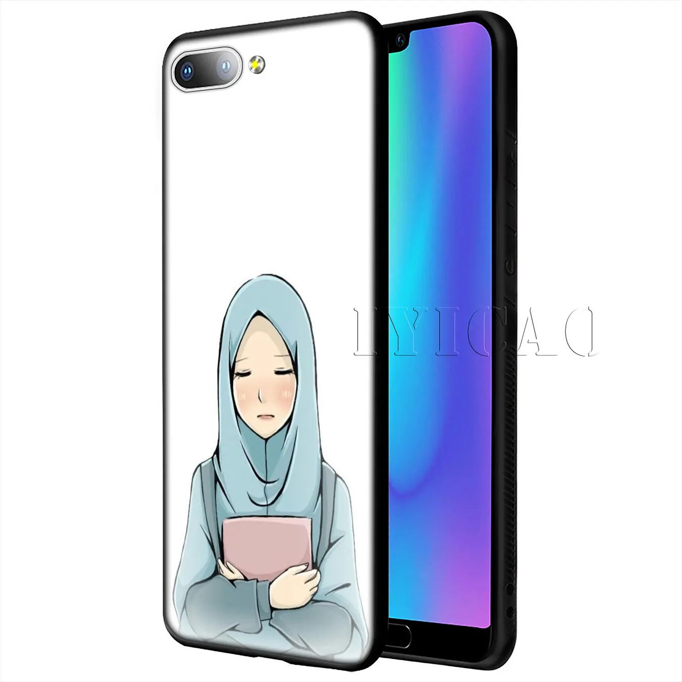 IYICAO Мусульманский Исламский Женский мягкий чехол с глазами для Huawei Y9 Y7 Y6 Prime 2019 Honor