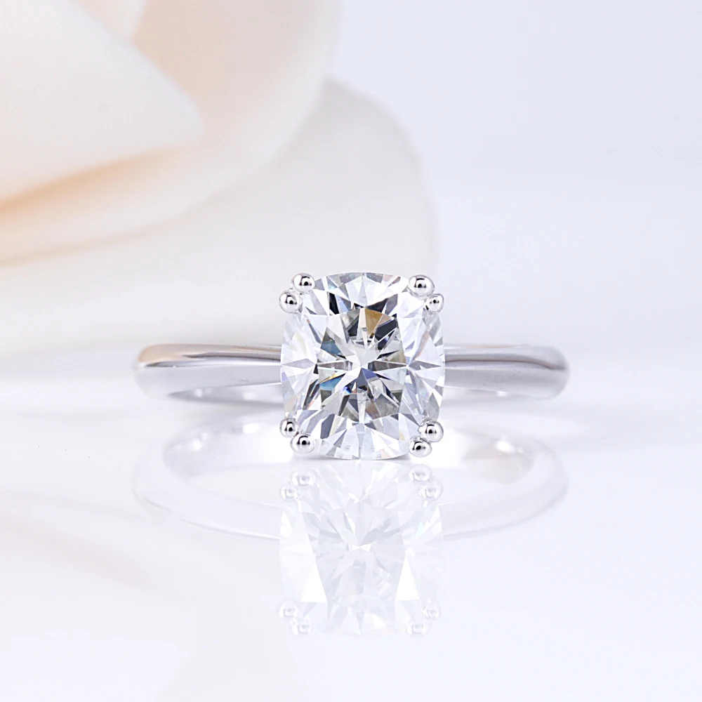 Женское серебряное кольцо для обручения Transgems 2 карата ct 7X8mm | Украшения и