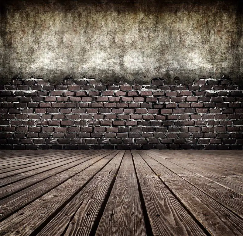 

Seamless thin Vinyl Photography background Computed Printed Brick walls and Wooden floors Backdrops for Photo studio F-1343