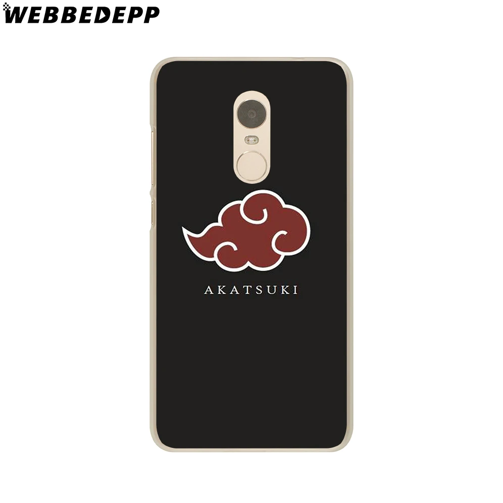 WEBBEDEPP героя аниме «Наруто Чехол для телефона для Xiaomi Redmi 4X 4A 5A 5 6plus Pro 6A S2 7 Note 5, 6, 7, 8 Pro 4X Go крышка