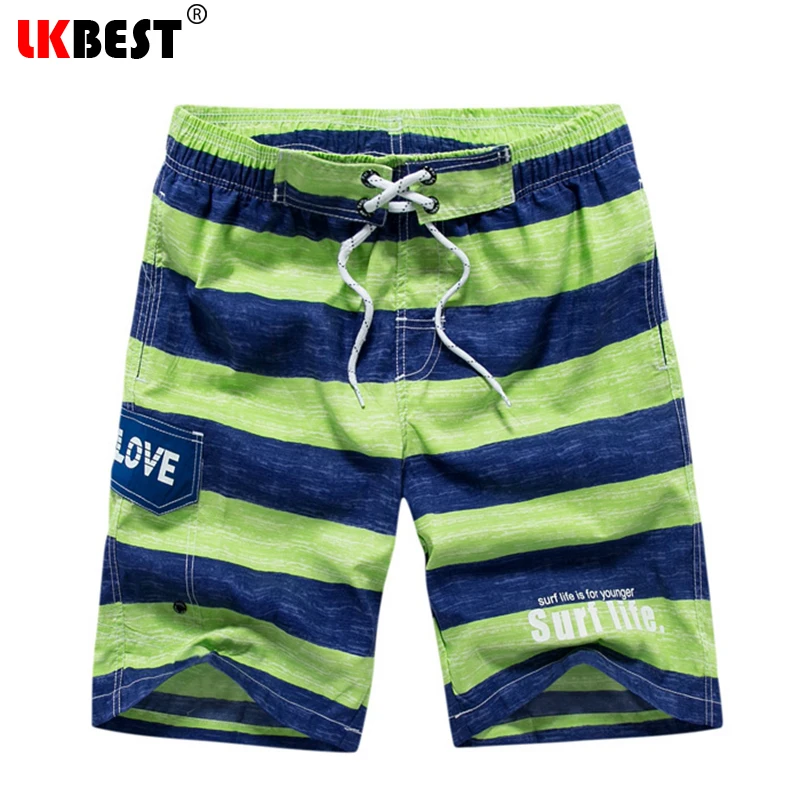 LKBEST Брендовые мужские пляжные шорты летние быстросохнущие свободного размера
