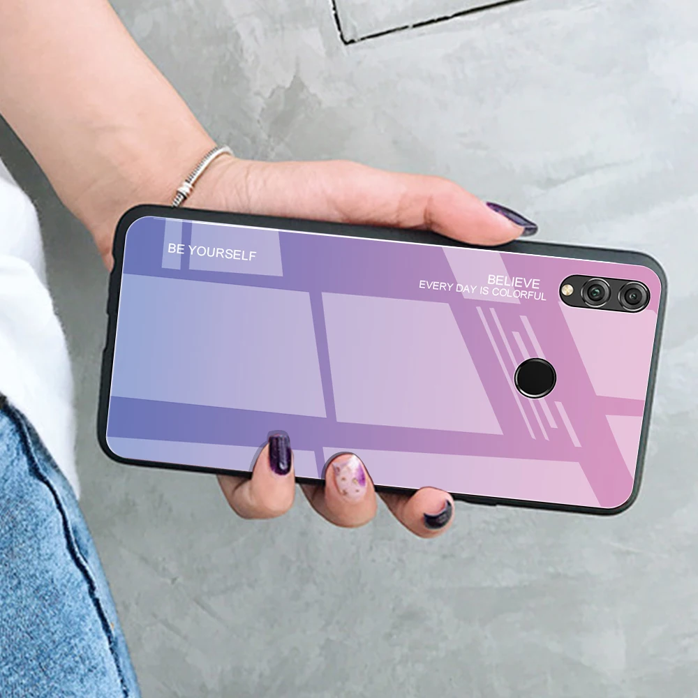 Чехол для телефона huawei Honor 10 Lite 10i View V20 Honor 8X9 Lite Nova 3 3i 4, Жесткий Чехол из закаленного стекла с полным покрытием