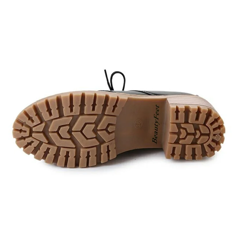 BeautyFeet с бантиком Туфли на плоской подошве круглый носок шнуровке туфли оксфорды