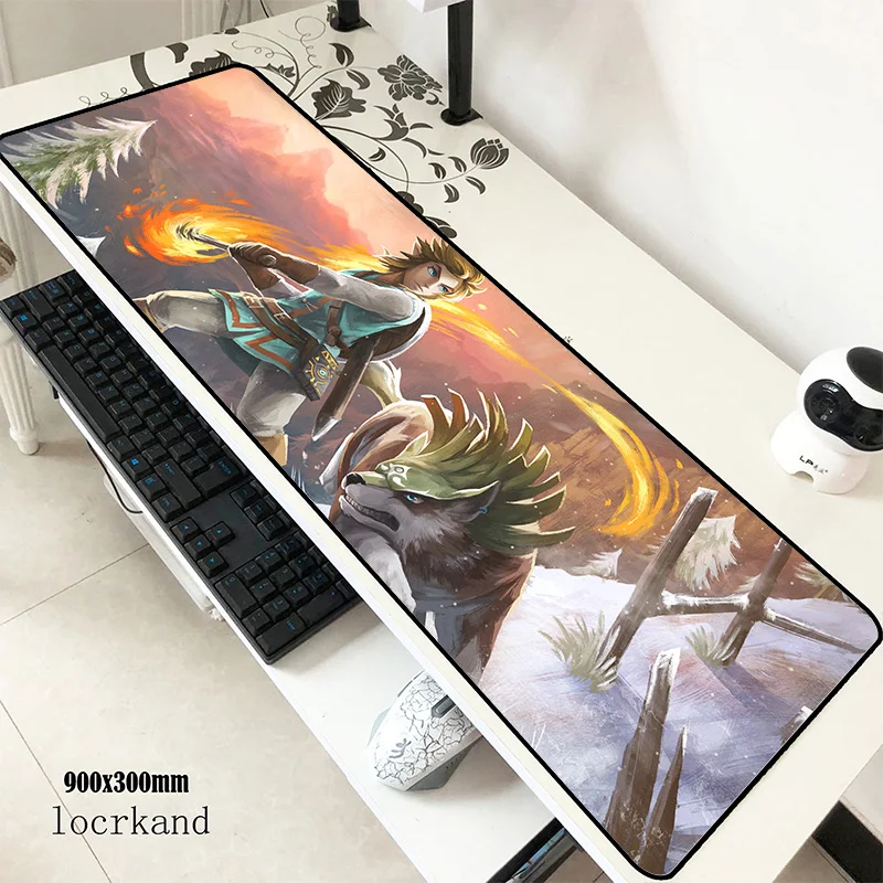Zelda коврики 900x300x3 мм большой игровой коврик для мыши большая клавиатура Коврик для мыши подарок на Хэллоуин ноутбук аксессуары для геймеров коврик для мыши