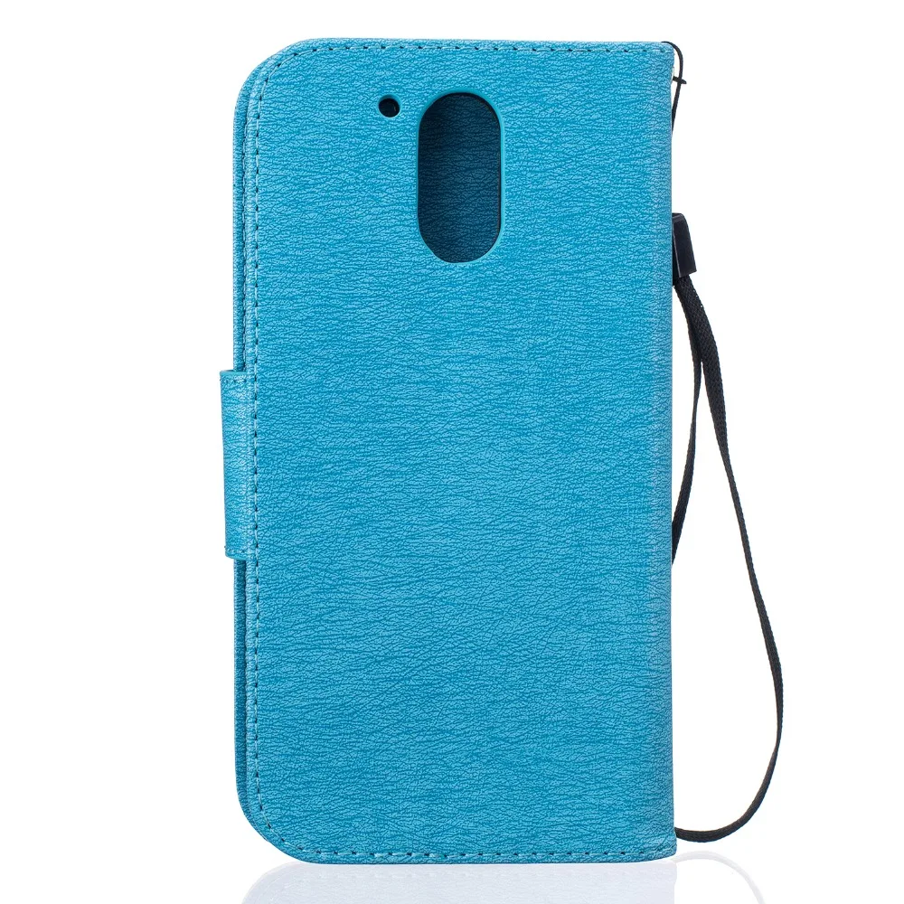 Для Motorola Moto G4 Case Медведь Выбивать G4/G4 Plus флип PU Кожа + ТПУ Стенд Крышкой Сотовый