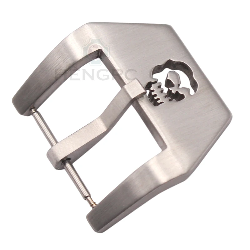Wholesale 10pcs/Set Skull Watch Strap Clasp 20 22 24 26mm Silver Stainless Steel Watchbands Buckle Accessories For PANERAI | Наручные