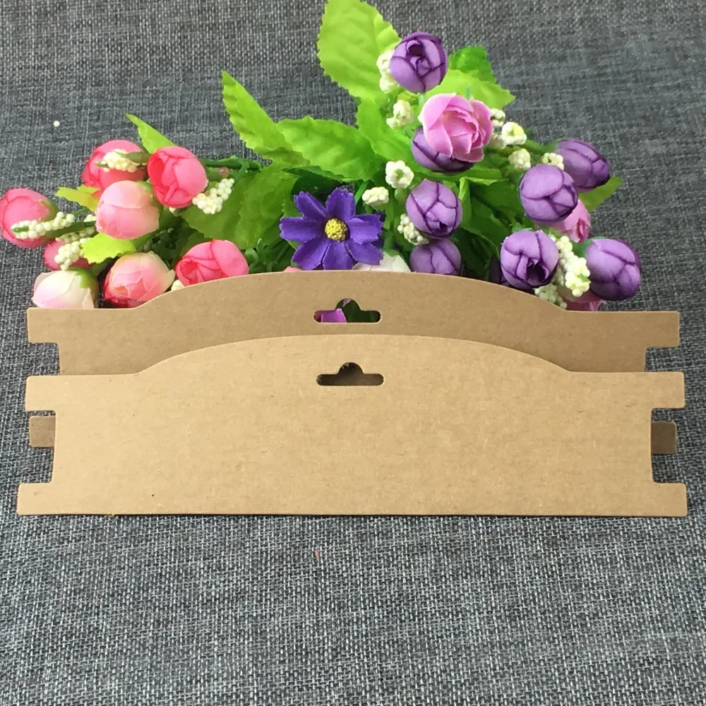 Новинка крафт бумага для волос зажим бандаж карточка ювелирных изделий без
