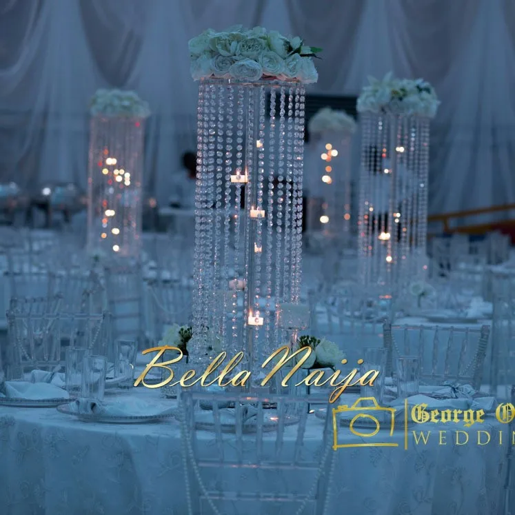 

Hot Fast Shipping 39 inch (H) wedding crystal pillar crystal chandelier wedding flower stand with candle holder Party decoration