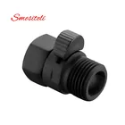 Smesiteli быстросъемный клапан для душа с матовой черной отделкой, латунный регулирующий клапан для воды, выключатель для биде или душа