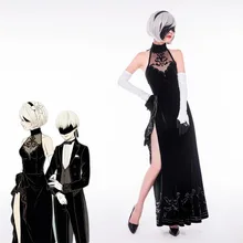 NieR: Automata; карнавальный костюм; платье Чонсам 2B; костюм 9 S; вечернее платье; Costme jorha; нарядное платье на Хэллоуин; наряд для свадьбы; J5