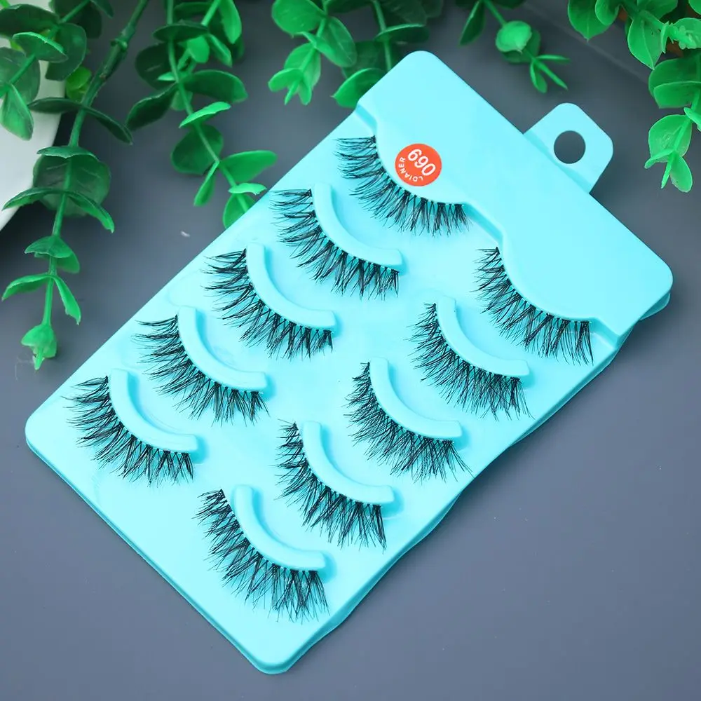 5 пар/компл. ошеломляющие Накладные ресницы ручной работы инструменты для