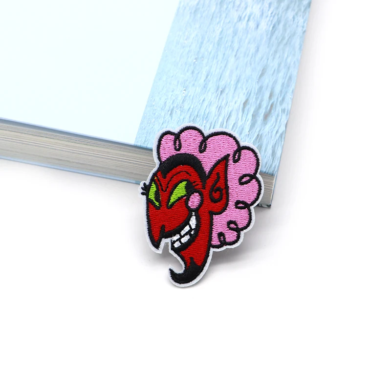 200 шт/партия смешной Монстр Powerpuff девушки вышивка патч для одежды Железный на патчи аппликация «сделай сам» Аксессуары SC4360