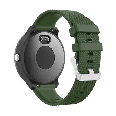 Army green 20 мм сменный спортивный ремешок для Garmin Vivoactive 3 силиконовый резиновый ремешок на запястье для Garmin Vivomove HR ремешок для часов - Цвет ремешка: Army green