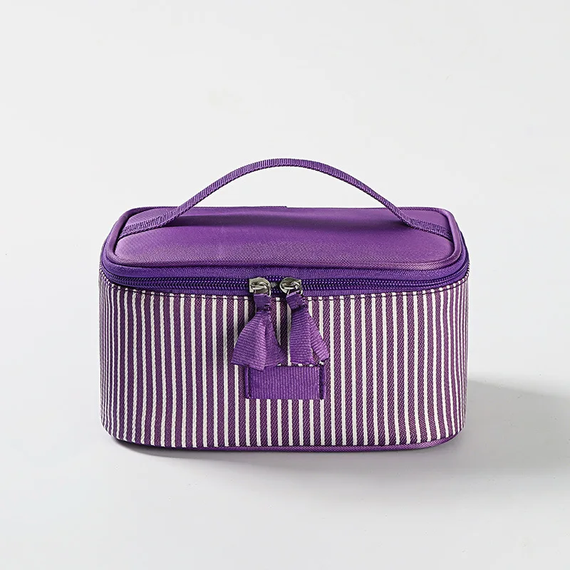 Medium purple Новинка, высокое качество, косметичка, органайзер, Bolso Mujer, косметический чехол, для путешествий, большая емкость, сумка для хранения, чехол для костюма для женщин - Цвет: Medium purple