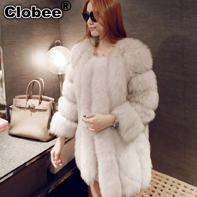 Шуба женская теплая из искусственного меха CT290 2019|Куртки меха| |