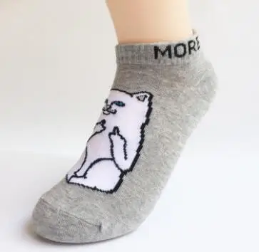 10pairs/lot Japanese style man casual cartoon cat socks female male cat short ankle socks 3colors